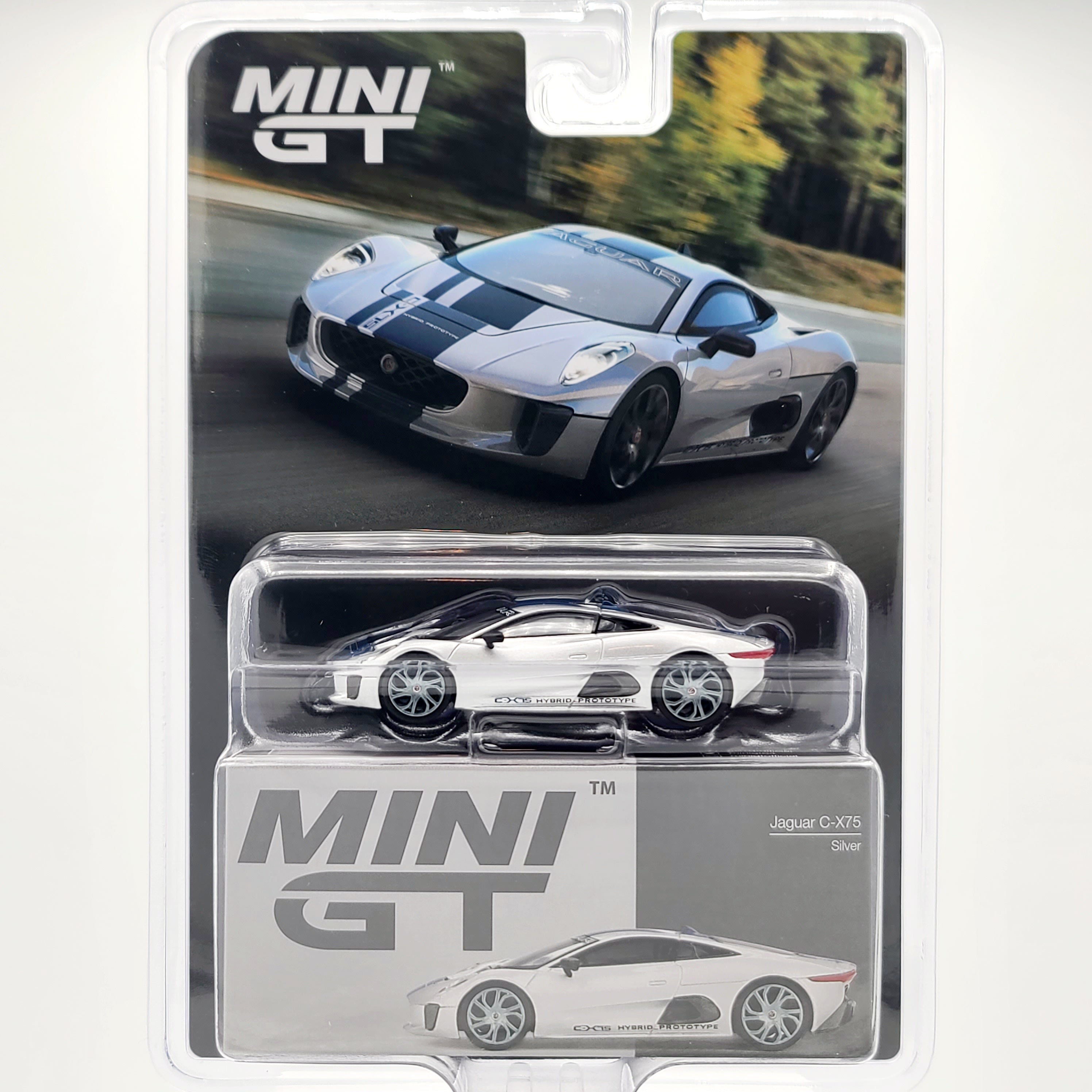 Mini GT Jaguar C-X75 - 1:64, Silver (2025 Limited Edition)